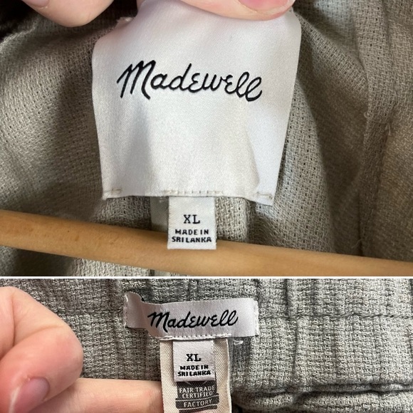 MADEWELL Breezewoven Larsen Linen Blazer and Pull On High Rise Pant Suit Set - Picture 9 of 12